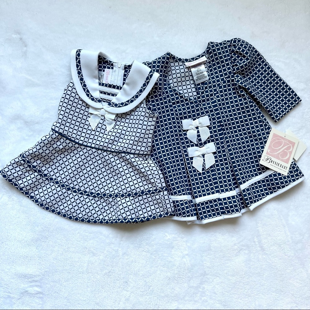 NWT Bonnie Baby Dress with Coat Size 3-6 mos